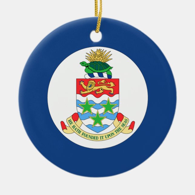 Die Kaimaninseln Keramikornament (Vorne)