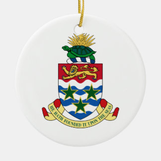 Die Kaimaninseln-Wappen Keramik Ornament