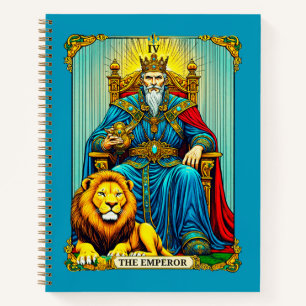 Die Kaiser-Tarotkarte Kunst Notizbuch