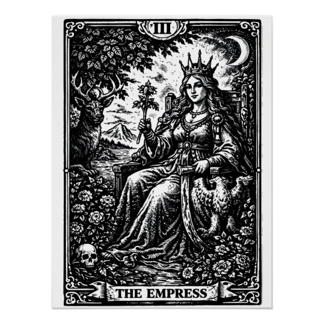 Die Kaiserin — BurnsInHell Tarot III Poster (Vorderseite)