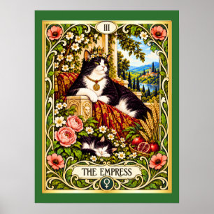 Die Kaiserin Cat Tarot - Fülle und Anmut Poster