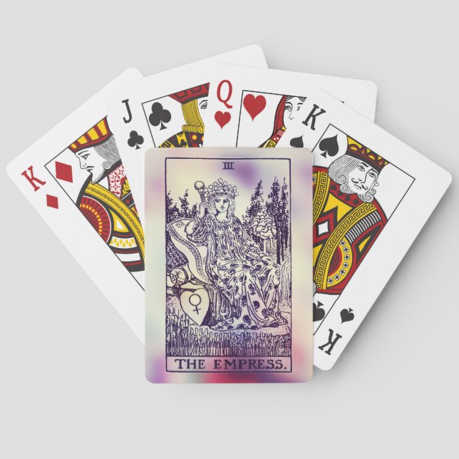 Die Kaiserin-Tarot-Spielkarten Spielkarten (Rückseite)