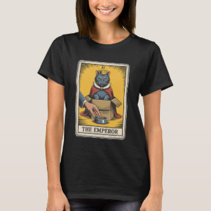 Die Kaiserkatze Tarotkarte Katze in Box Liebhaber  T-Shirt