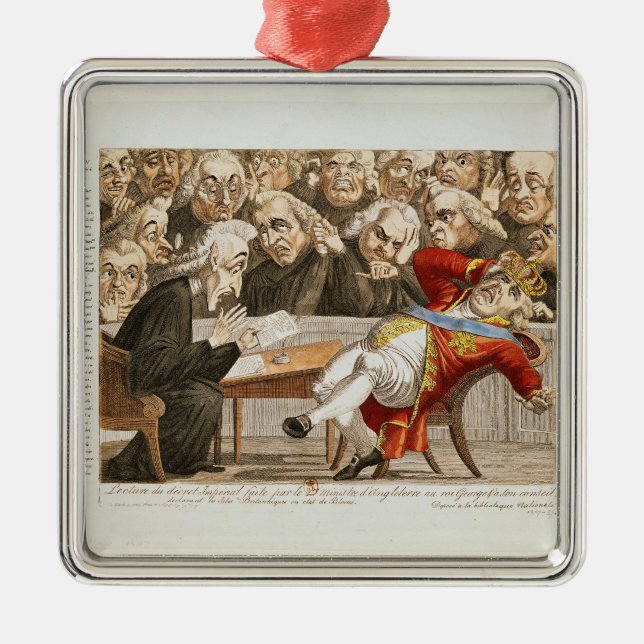 Die Kaiserverordnung zu George III Ornament Aus Metall (Vorne)