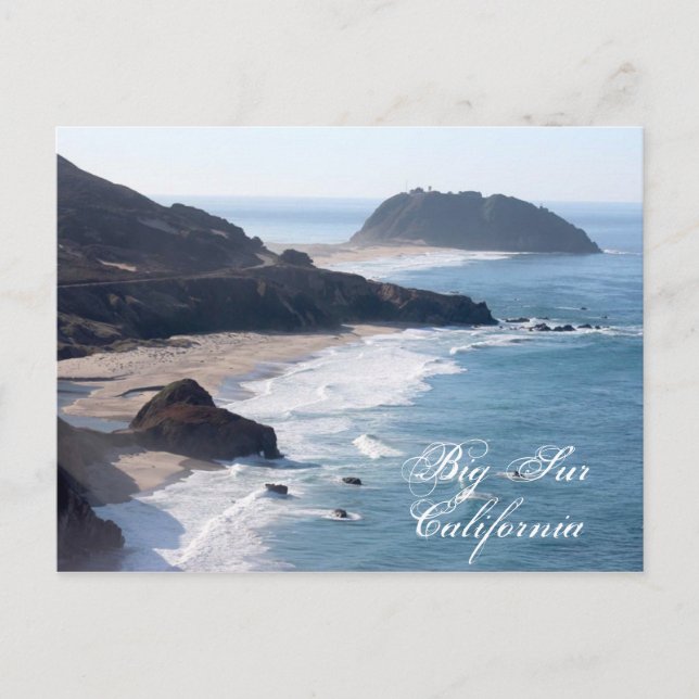 Die kalifornische Küste in Big Sur Postkarte (Vorderseite)