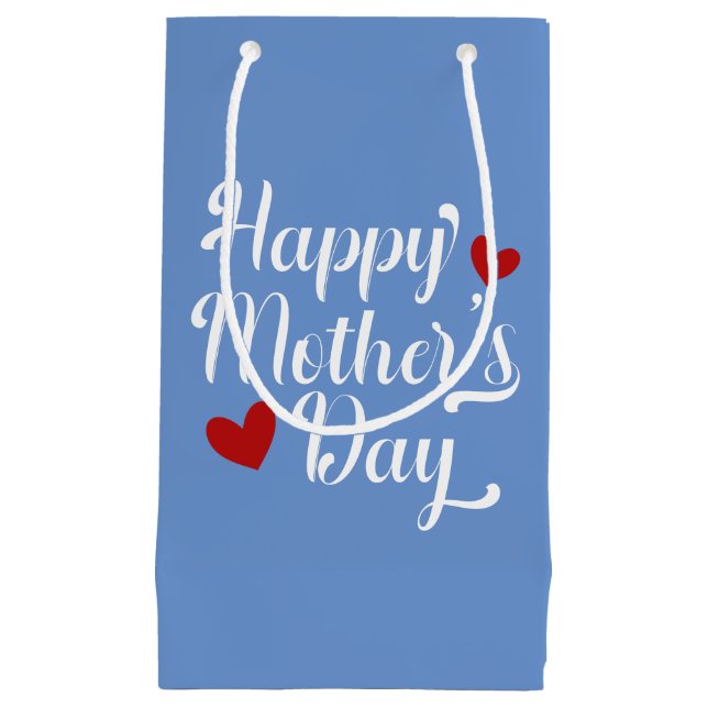 Die Kalligraphie der einfachen glücklichen Mutter  Kleine Geschenktüte (Vorderseite)