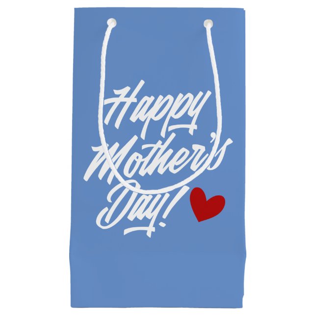 Die Kalligraphie der einfachen glücklichen Mutter  Kleine Geschenktüte (Vorderseite)