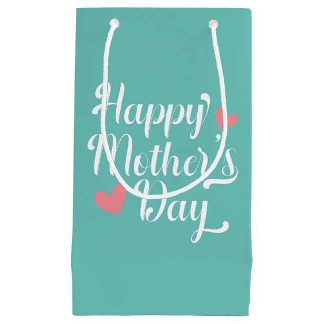 Die Kalligraphie der einfachen glücklichen Mutter  Kleine Geschenktüte (Vorderseite)