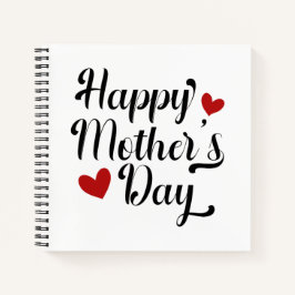 Die Kalligraphie der einfachen glücklichen Mutter  Notizbuch