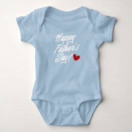 Die Kalligraphie des einfachen glücklichen Vaters  Baby Strampler