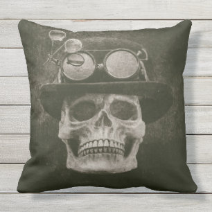 Die kalten Starren des Skeletts Kissen