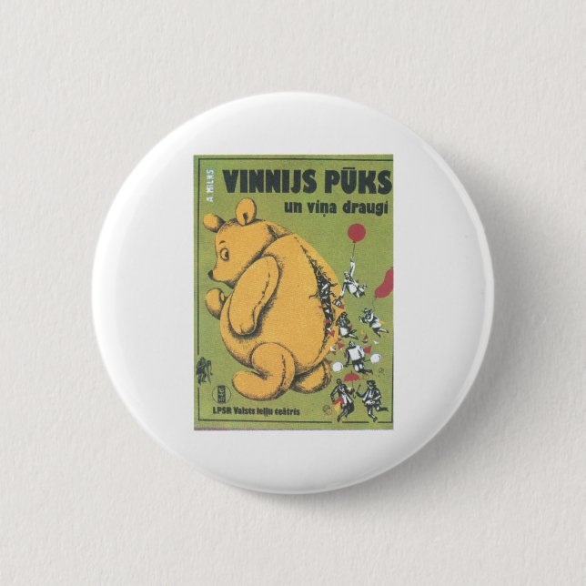 Die kalter Kriegs-Sowjetunions-Propaganda-Plakate Button (Vorderseite)