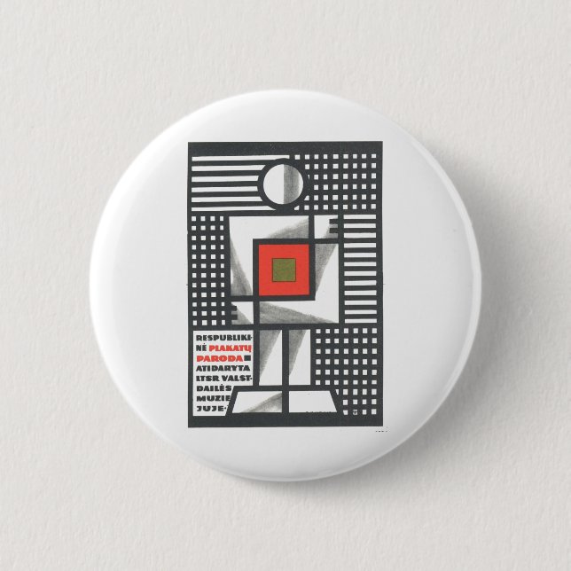 Die kalter Kriegs-Sowjetunions-Propaganda-Plakate Button (Vorderseite)