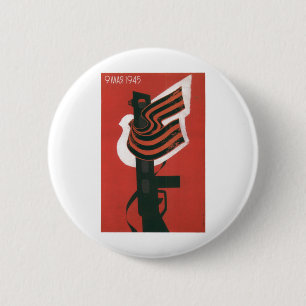 Die kalter Kriegs-Sowjetunions-Propaganda-Plakate Button