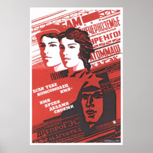Die kalter Kriegs-Sowjetunions-Propaganda-Plakate Poster