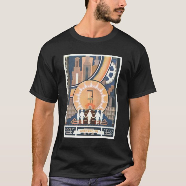 Die kalter Kriegs-Sowjetunions-Propaganda-Plakate T-Shirt (Vorderseite)