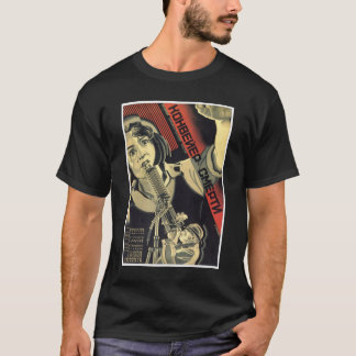 Die kalter Kriegs-Sowjetunions-Propaganda-Plakate T-Shirt