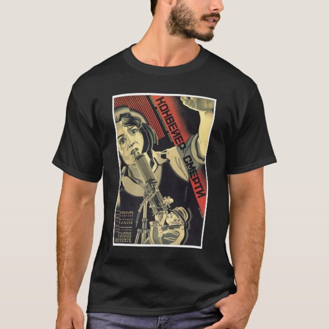 Die kalter Kriegs-Sowjetunions-Propaganda-Plakate T-Shirt (Vorderseite)