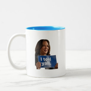 DIE KAMALA I SAGTE YALL ZWEI-TONKAFFEE-TASSE ZWEIFARBIGE TASSE
