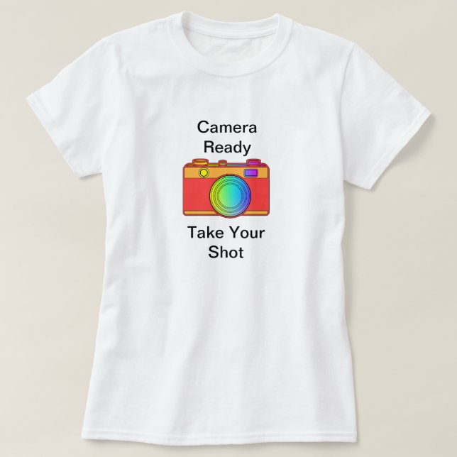 Die Kamera ist bereit für Frauen T-Shirt (Design vorne)