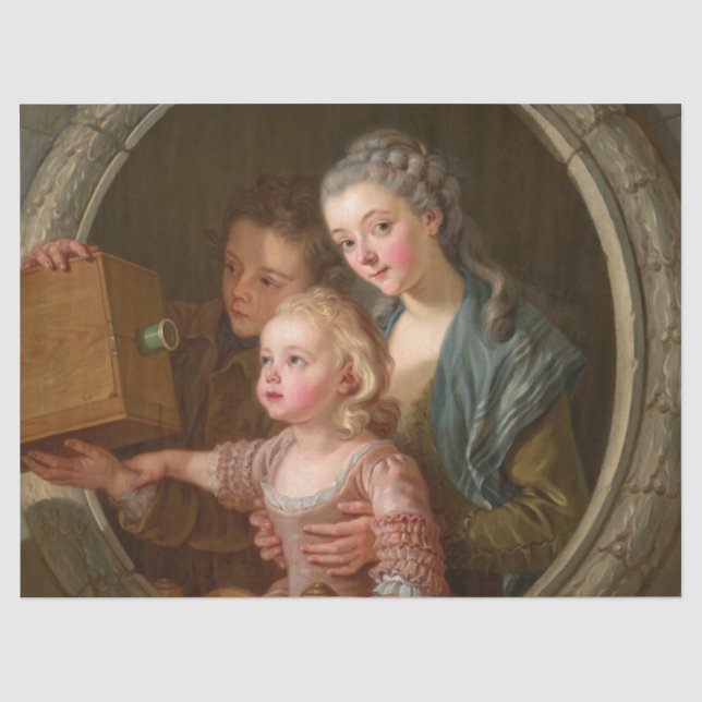 Die Kamera Obscura von Charles A. P. Van Loo Seidenpapier (Vorderseite)