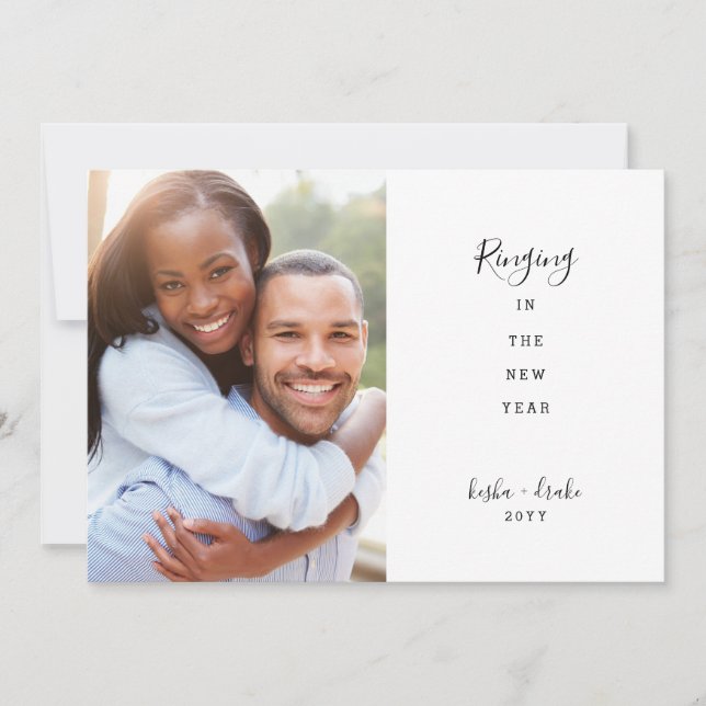 Die Kämpfe im Neujahrssehen retten das Datum Save The Date (Vorderseite)