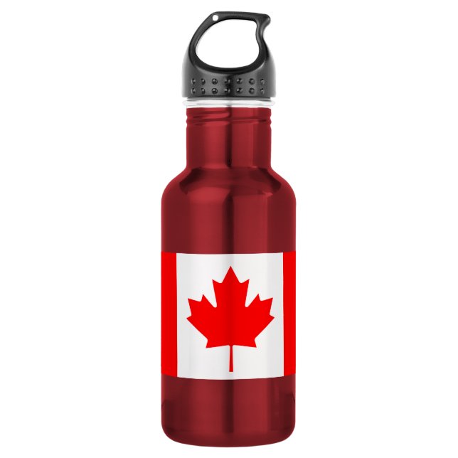 Die kanadische Flagge - Kanada-Andenken Trinkflasche (Vorderseite)