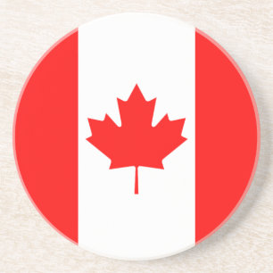Die kanadische Flagge, Kanada Getränkeuntersetzer