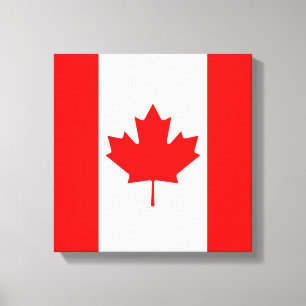 Die kanadische Flagge, Kanada Leinwanddruck