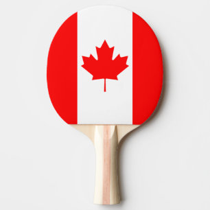 Die kanadische Flagge, Kanada Tischtennis Schläger