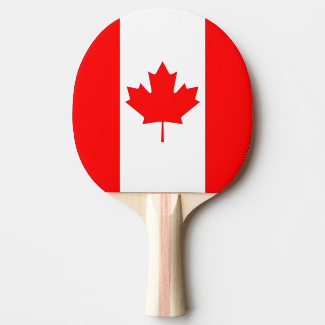 Die kanadische Flagge, Kanada Tischtennis Schläger (Vorderseite)