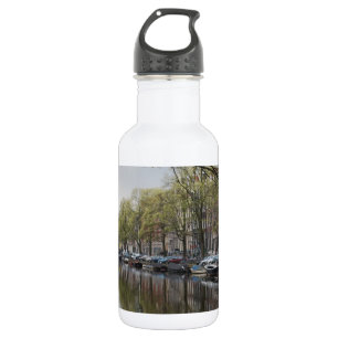 Die Kanäle von Amsterdam Edelstahlflasche