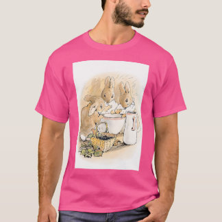 Die Kaninchenfamilie mit Tee von Beatrix Potter