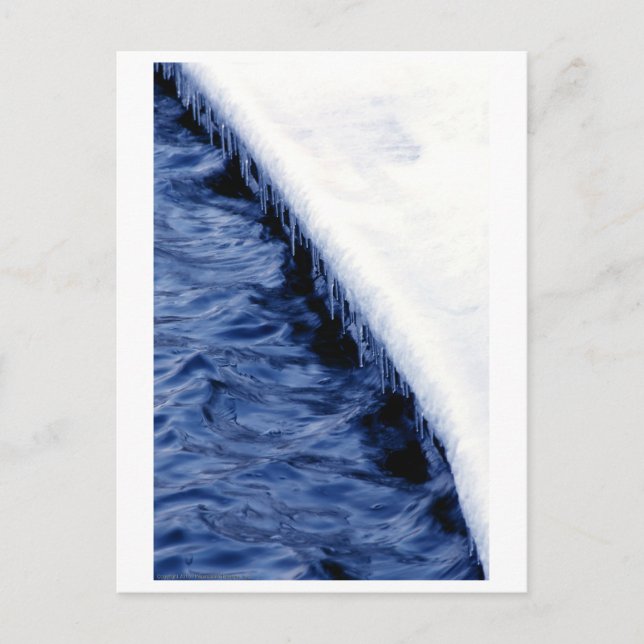 Die Kante des Flusses Postkarte (Vorderseite)