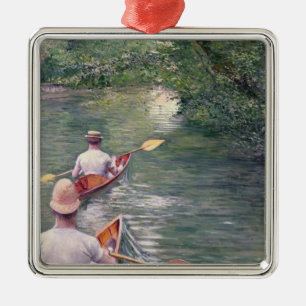 Die Kanus, 1878 Silbernes Ornament