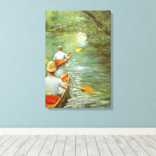 Die Kanus, Perissoires von Gustave Caillebotte Leinwanddruck