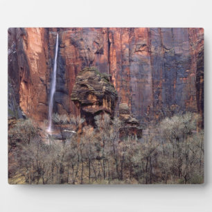Die Kanzel und der ephemere Wasserfall Fotoplatte