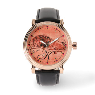 DIE KAP-LION, DIE NACH UNTEN GELEGEN IST, ANTIKE r Armbanduhr