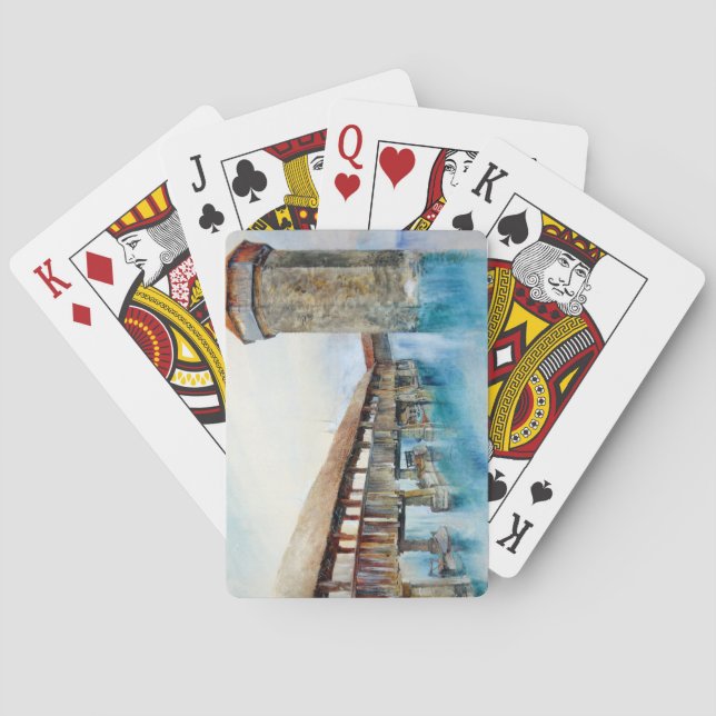 Die Kapellbrücke in Luzern (Schweiz) Spielkarten (Rückseite)