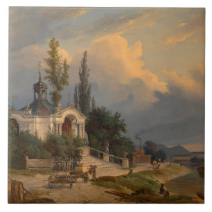 Die Kapelle Johannes Nepomuk auf dem Schanzel Fliese