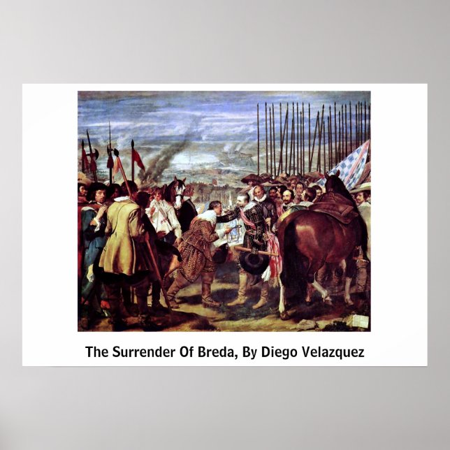 Die Kapitulation von Breda durch Diego Velazquez Poster (Vorne)