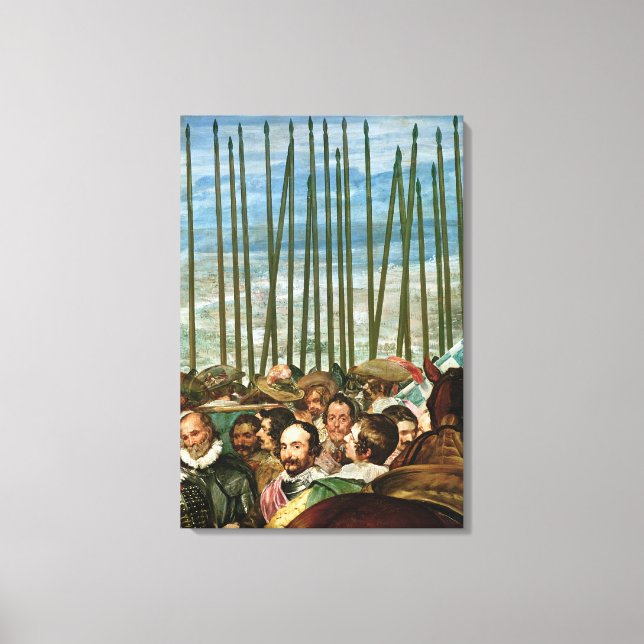 Die Kapitulation von Breda, Einzelheiten der Solda Leinwanddruck (Vorderseite)