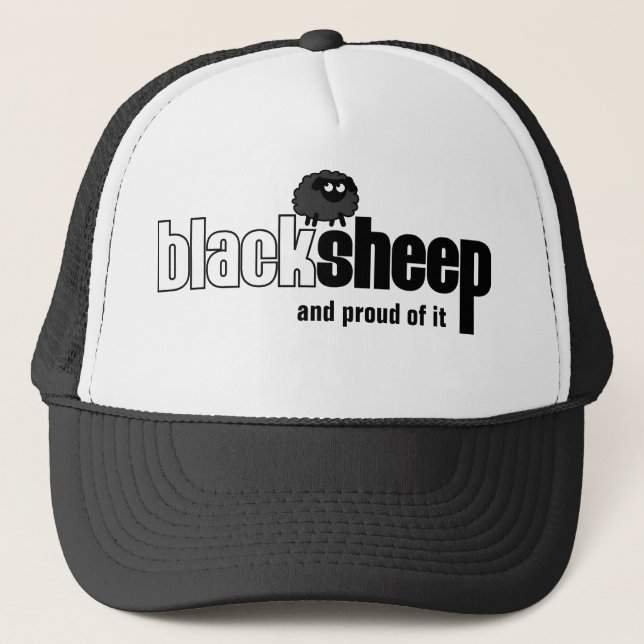 Die Kappe BlackSheep Fernlastfahrers (Vorderseite)