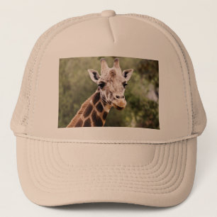 Die Kappe des Giraffenfernlastfahrers