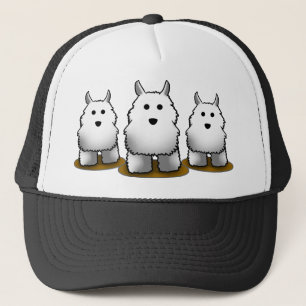 Die Kappe Westie des Alphahundefernlastfahrers