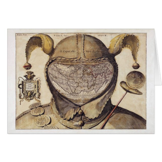 Die Kappen-Weltkarte des Dummkopfs (Vorderseite (Horizontal))