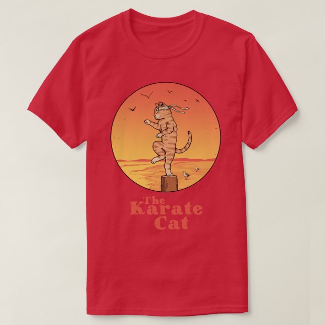 Die Karate-Katze T-Shirt (Design vorne)