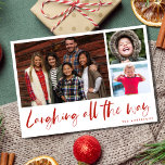 Die Karierte Karte des modernen Fotos zum Lachen<br><div class="desc">Unsere "Laughing All the Way" Modern Foto Family Christmas Holiday Card ist eine zeitgemäße und herzliche Methode, Freude, Liebe und festliche Freude an Ihren lieben Freunden und Ihrer Familie zu vermitteln! Genießen Sie den Urlaubssinn mit dieser elegant gestalteten Karte, die das Wesentliche des Glücks Ihrer Familie erweckt. Das moderne Layout...</div>