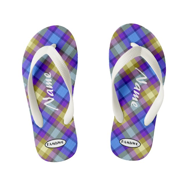 Die Karierten Flip-Flops-HAMbWG-Kid's Flip Flops (Fußbett)