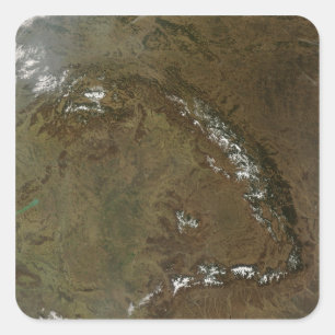 Die Karpatenberge Quadratischer Aufkleber